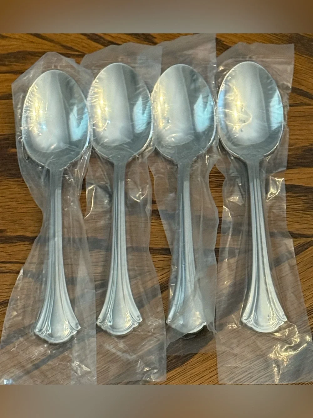 Classic Silver Plated Serving Spoons - Elegant Scrolled Handle